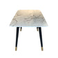 Luxury Rectangle Fixed Dining Table Sintered Stone Kitchen Table