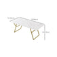 Table de fer et d'ardoise Glam Style Simple Home Living Room Rectangular Dining Table
