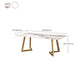 Iron and Slate Table Glam Style Simple Home Rectangular Dining Table Clearhalo 'Dining Tables & Seating' 'Dining Tables' 'dining_table' 'furn' 'furn_dining_table' 'Furniture' 'Kitchen & Dining Furniture' 6155202