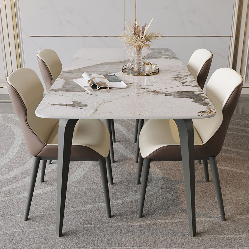 Tavolo da pranzo rettangolo industriale Sinterizzato Sinterizzato Tavolo da cucina fissa