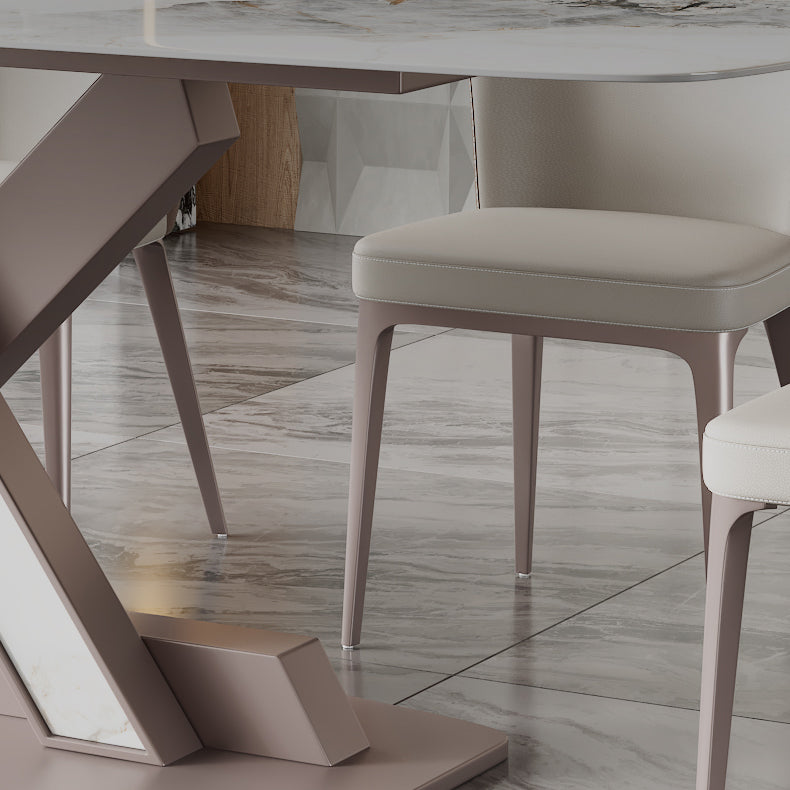 Sintered Stein fester Küchentisch Luxus Rechteck Heimtisch