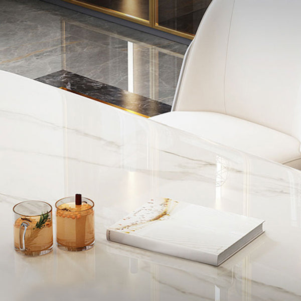 Rectangle Table à manger en pierre fritte