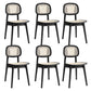 Open Back Side Chair Wood Industrial Style Dining Room Chair