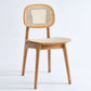 Open Back Side Chair Wood Industrial Style Dining Room Chair