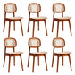 Open Back Side Chair Wood Industrial Style Dining Room Chair