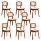 Open Back Side Chair Wood Industrial Style Dining Room Chair