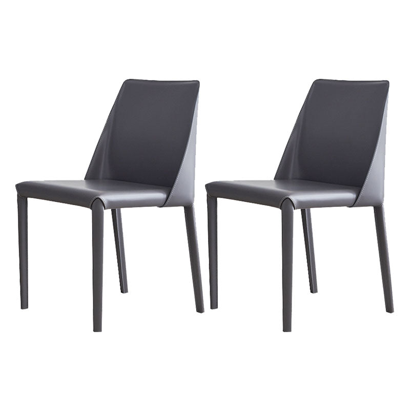 Eigentijdse keuken eetkamerstoel faux lederen zijstoel