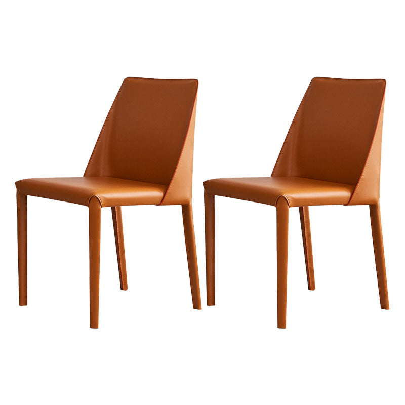 Eigentijdse keuken eetkamerstoel faux lederen zijstoel