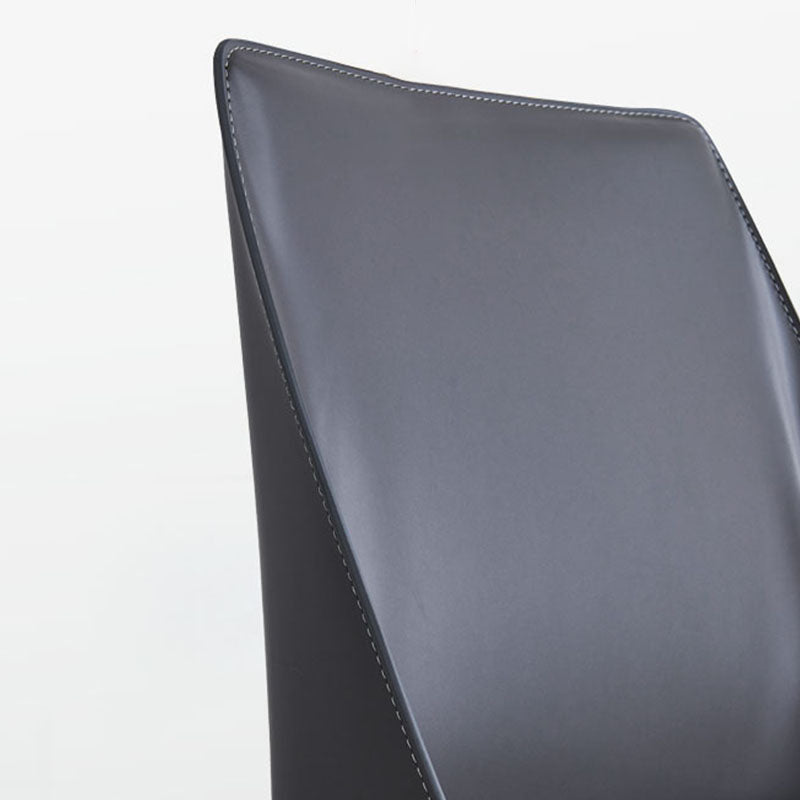 Eigentijdse keuken eetkamerstoel faux lederen zijstoel