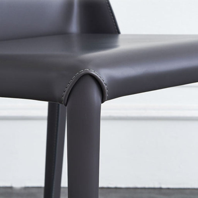 Eigentijdse keuken eetkamerstoel faux lederen zijstoel