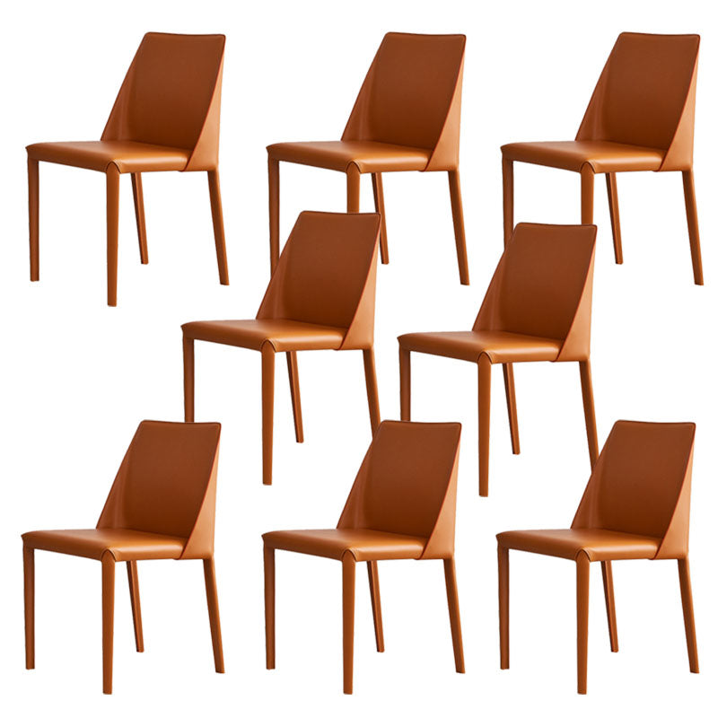 Eigentijdse keuken eetkamerstoel faux lederen zijstoel