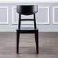 Wood Kitchen Dining Side Chair Ladder Back Side Chair in Black Clearhalo 'Dining Chairs' 'Dining Tables & Seating' 'dining_chair' 'furn' 'furn_dining_chair' 'Furniture' 'Kitchen & Dining Furniture' 6155564