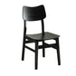 Wood Kitchen Dining Side Chair Ladder Back Side Chair in Black Clearhalo 'Dining Chairs' 'Dining Tables & Seating' 'dining_chair' 'furn' 'furn_dining_chair' 'Furniture' 'Kitchen & Dining Furniture' 6155569
