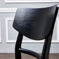 Wood Kitchen Dining Side Chair Ladder Back Side Chair in Black Clearhalo 'Dining Chairs' 'Dining Tables & Seating' 'dining_chair' 'furn' 'furn_dining_chair' 'Furniture' 'Kitchen & Dining Furniture' 6155570
