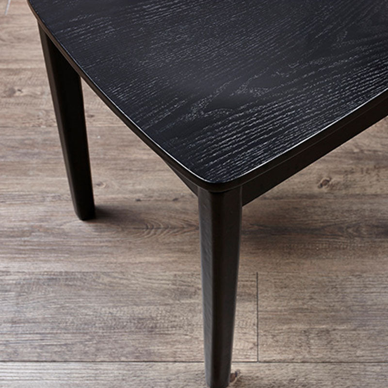 Wood Kitchen Dining Side Chair Ladder Back Side Chair in Black Clearhalo 'Dining Chairs' 'Dining Tables & Seating' 'dining_chair' 'furn' 'furn_dining_chair' 'Furniture' 'Kitchen & Dining Furniture' 6155572