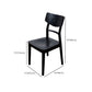 Wood Kitchen Dining Side Chair Ladder Back Side Chair in Black Clearhalo 'Dining Chairs' 'Dining Tables & Seating' 'dining_chair' 'furn' 'furn_dining_chair' 'Furniture' 'Kitchen & Dining Furniture' 6155577