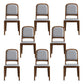 Open Back Side Chair Wood Industrial Style Dining Room Chair for Home 8 Piece Set Clearhalo 'Dining Chairs' 'Dining Tables & Seating' 'dining_chair' 'furn' 'furn_dining_chair' 'Furniture' 'Kitchen & Dining Furniture' 6155584
