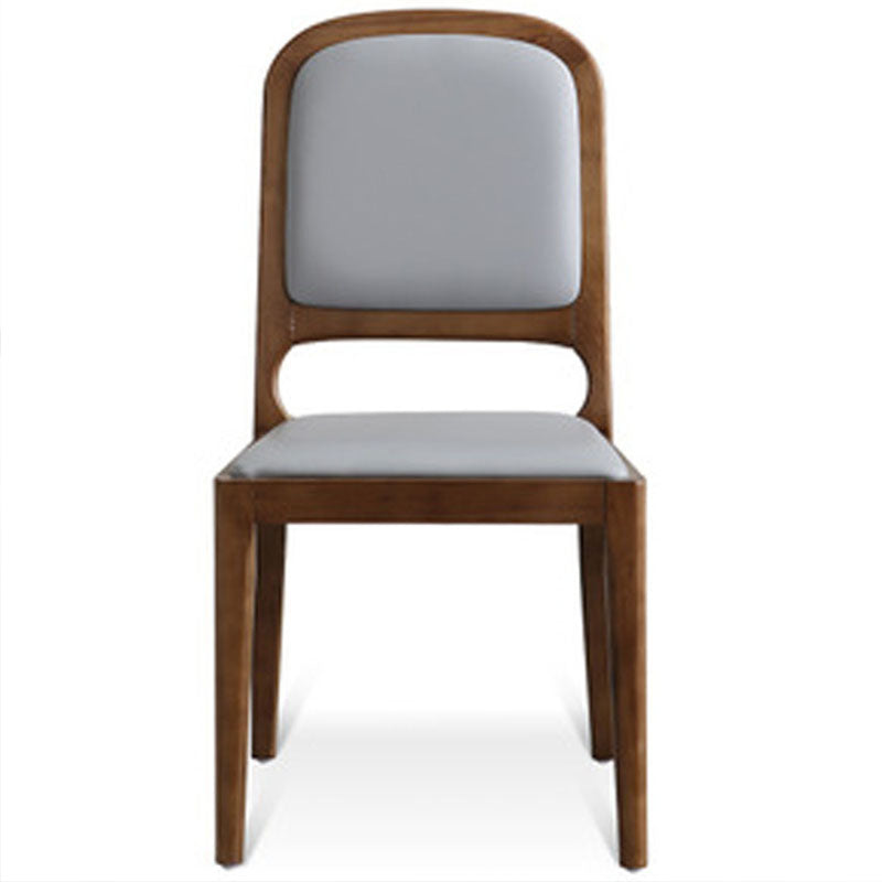 Open Back Side Chair Wood Industrial Style Dining Room Chair for Home Clearhalo 'Dining Chairs' 'Dining Tables & Seating' 'dining_chair' 'furn' 'furn_dining_chair' 'Furniture' 'Kitchen & Dining Furniture' 6155586