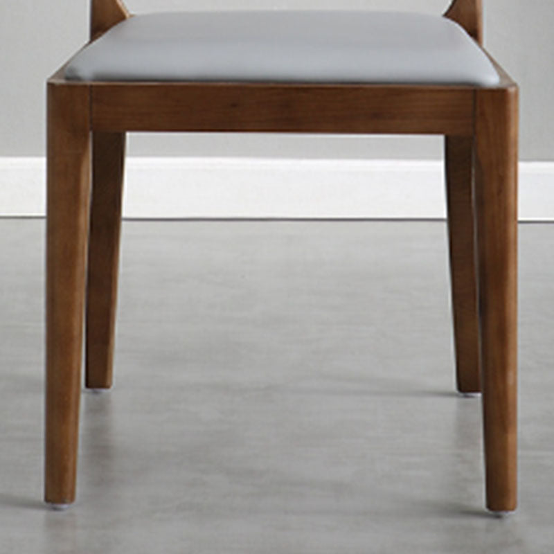 Open Back Side Chair Wood Industrial Style Dining Room Chair for Home Clearhalo 'Dining Chairs' 'Dining Tables & Seating' 'dining_chair' 'furn' 'furn_dining_chair' 'Furniture' 'Kitchen & Dining Furniture' 6155588