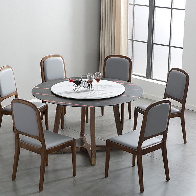 Open Back Side Chair Wood Industrial Style Dining Room Chair for Home Clearhalo 'Dining Chairs' 'Dining Tables & Seating' 'dining_chair' 'furn' 'furn_dining_chair' 'Furniture' 'Kitchen & Dining Furniture' 6155590
