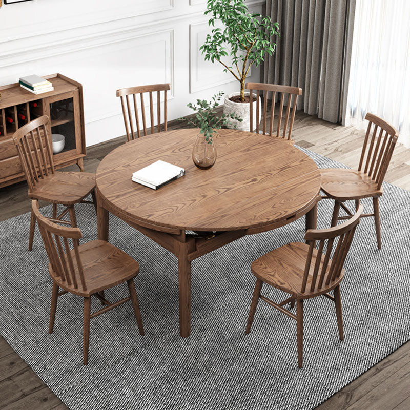 Houten keuken eetkamerstoel lat achterzijde stoel in natuurlijke