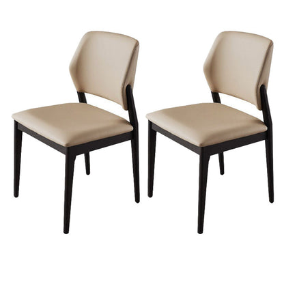 Open Back Side Chair Industrial Style Wood Dining Room Chair