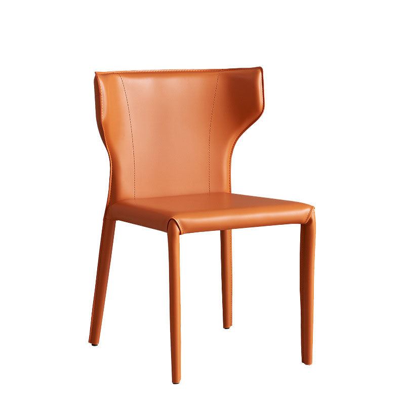 Sedia laterale in pelle finta sedia da pranzo contemporanea cucina