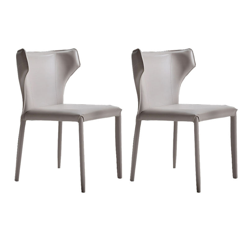 Sedia laterale in pelle finta sedia da pranzo contemporanea cucina