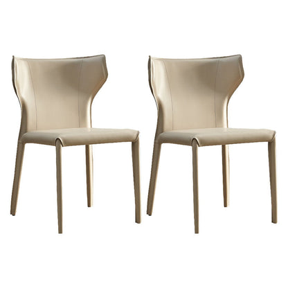 Sedia laterale in pelle finta sedia da pranzo contemporanea cucina