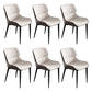 Contemporary Faux Leather Dining Chair Wingback Parsons Chair for Home Use