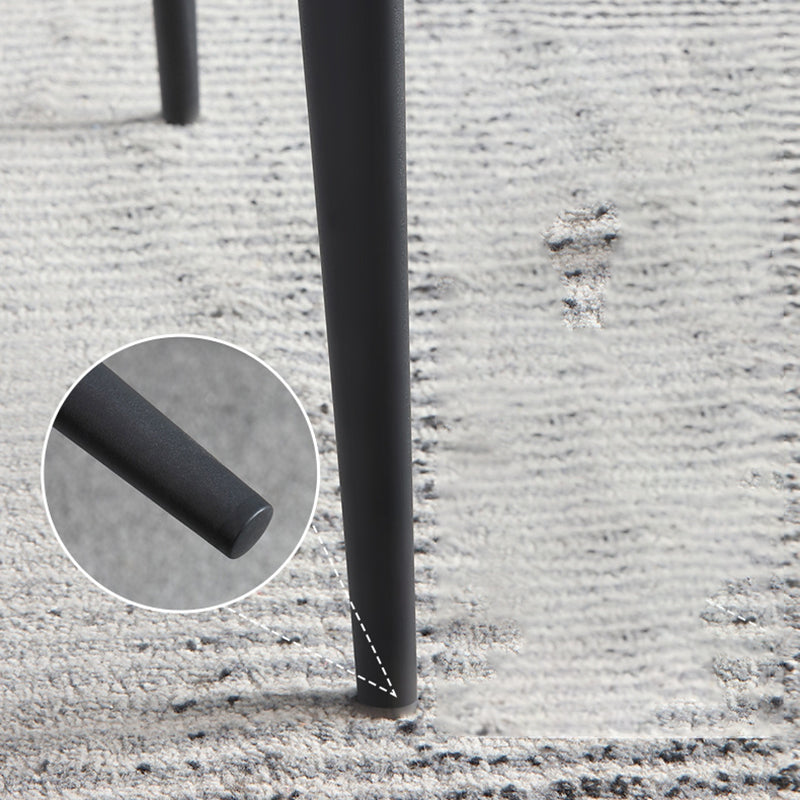 Contemporary Faux Leather Dining Chair Wingback Parsons Chair for Home Use