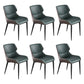 Contemporary Faux Leather Dining Chair Wingback Parsons Chair for Home Use
