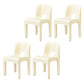 Moderne armloze eetkamerstoel Open Back Side Plastic Chair voor restaurant