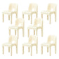 Moderne armloze eetkamerstoel Open Back Side Plastic Chair voor restaurant