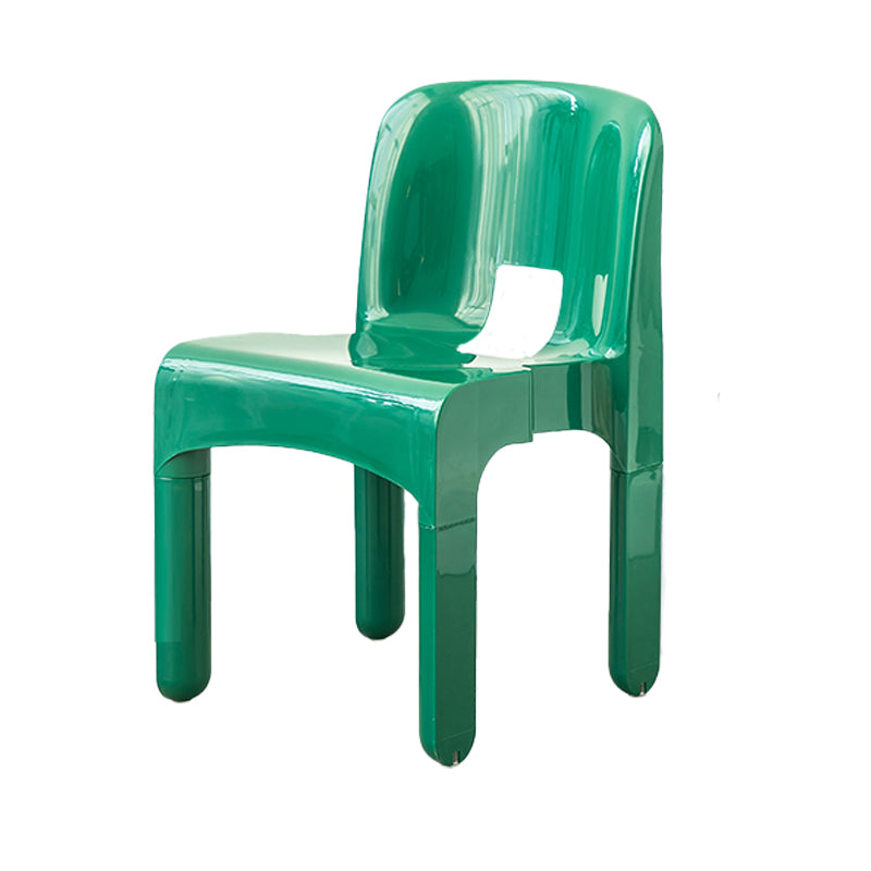 Moderne armloze eetkamerstoel Open Back Side Plastic Chair voor restaurant