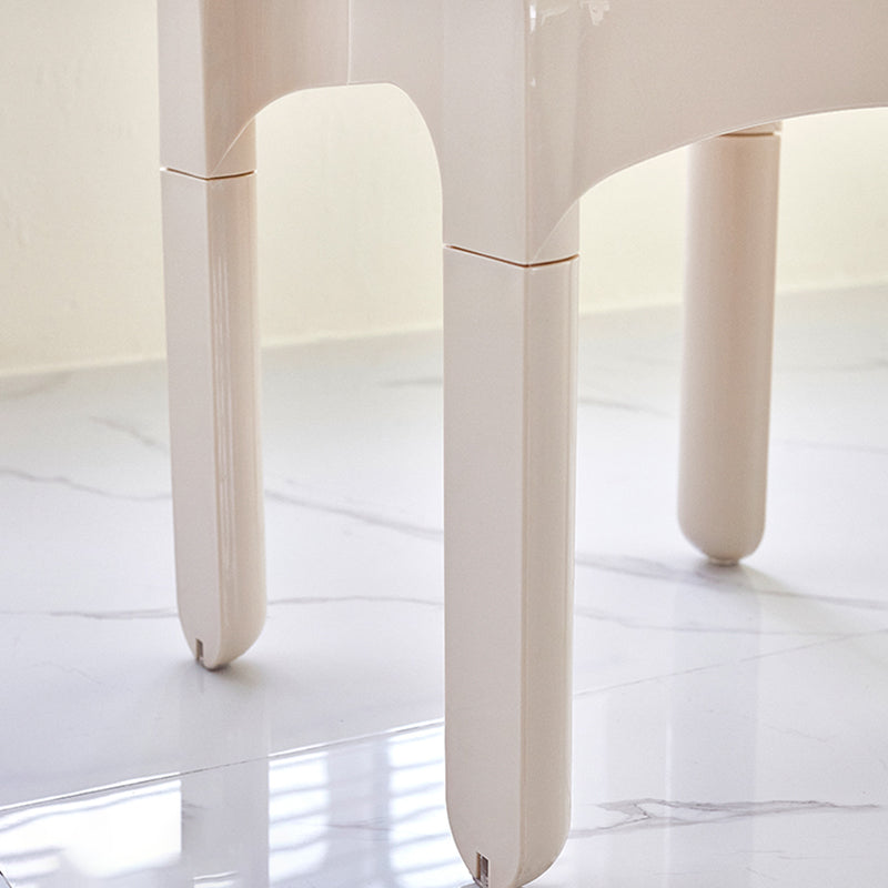 Moderne armloze eetkamerstoel Open Back Side Plastic Chair voor restaurant