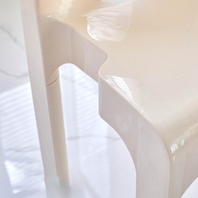 Moderne armloze eetkamerstoel Open Back Side Plastic Chair voor restaurant