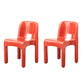 Moderne armloze eetkamerstoel Open Back Side Plastic Chair voor restaurant