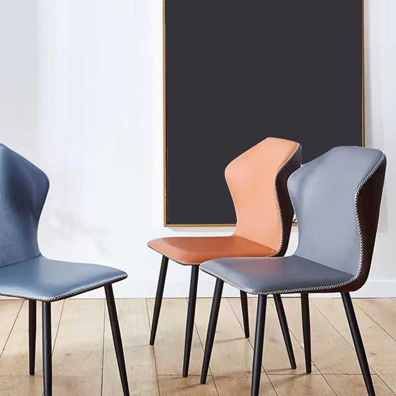 Industriële metalen eetkamerstoel PU Leer eetkamerstoel voor restaurantgebruik