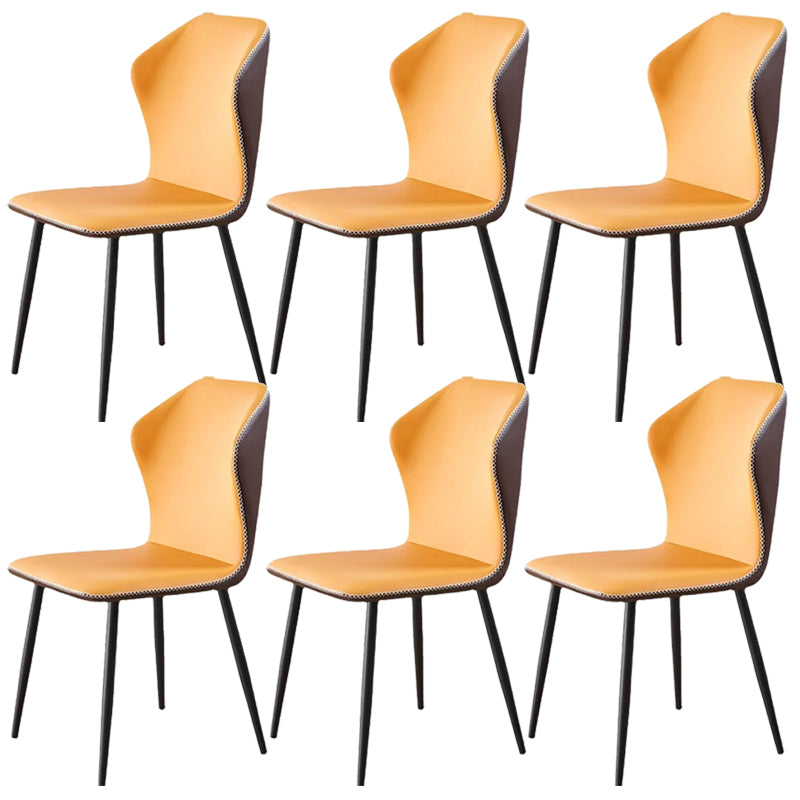 Industriële metalen eetkamerstoel PU Leer eetkamerstoel voor restaurantgebruik