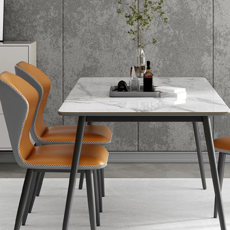 Industriële metalen eetkamerstoel PU Leer eetkamerstoel voor restaurantgebruik