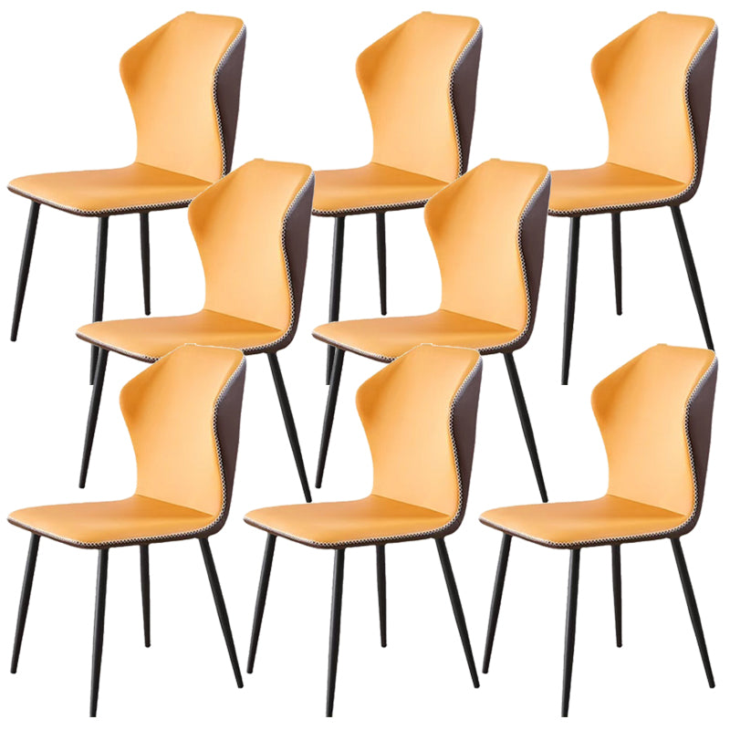 Industriële metalen eetkamerstoel PU Leer eetkamerstoel voor restaurantgebruik