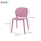 Moderne open achterzijde stoel plastic armloze eetkamerstoel voor restaurant