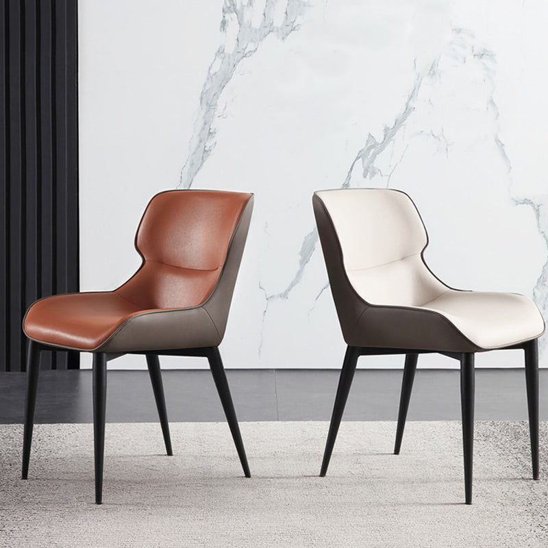 Modern Style Faux Leather Chairs Wingback Arm Chair for Home Use Clearhalo 'Dining Chairs' 'Dining Tables & Seating' 'dining_chair' 'furn' 'furn_dining_chair' 'Furniture' 'Kitchen & Dining Furniture' 6155973
