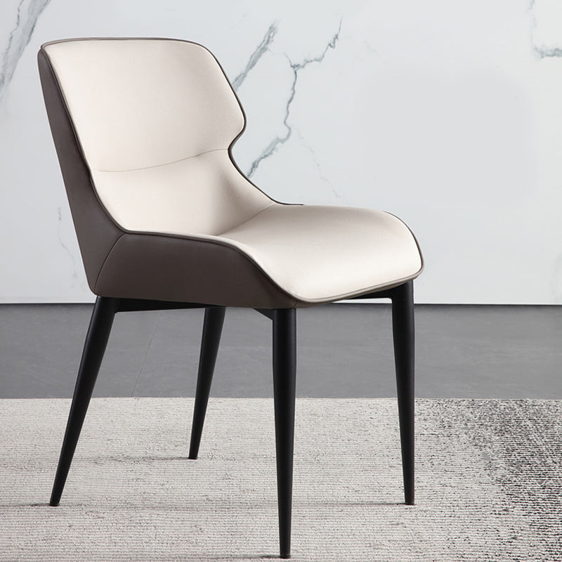 Modern Style Faux Leather Chairs Wingback Arm Chair for Home Use Clearhalo 'Dining Chairs' 'Dining Tables & Seating' 'dining_chair' 'furn' 'furn_dining_chair' 'Furniture' 'Kitchen & Dining Furniture' 6155984