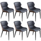 Modern Style Faux Leather Chairs Wingback Arm Chair for Home Use Blue 6 Piece Set Clearhalo 'Dining Chairs' 'Dining Tables & Seating' 'dining_chair' 'furn' 'furn_dining_chair' 'Furniture' 'Kitchen & Dining Furniture' 6155987