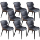 Modern Style Faux Leather Chairs Wingback Arm Chair for Home Use Blue 8 Piece Set Clearhalo 'Dining Chairs' 'Dining Tables & Seating' 'dining_chair' 'furn' 'furn_dining_chair' 'Furniture' 'Kitchen & Dining Furniture' 6155989