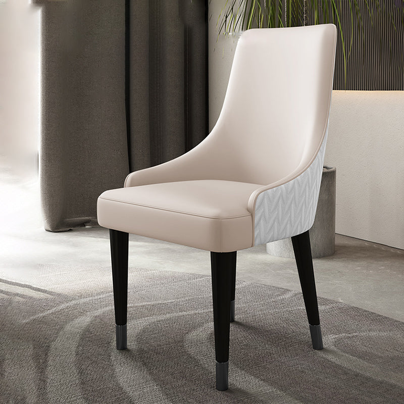 Eigentijdse stoelen stoelen arm eetstoelen met houten benen voor keuken