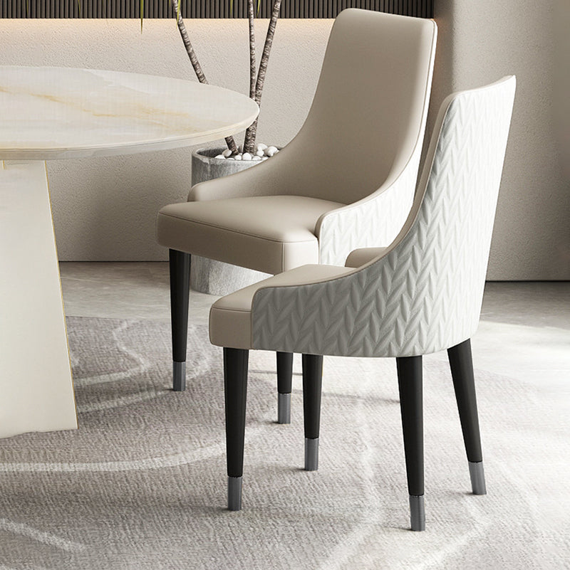 Eigentijdse stoelen stoelen arm eetstoelen met houten benen voor keuken