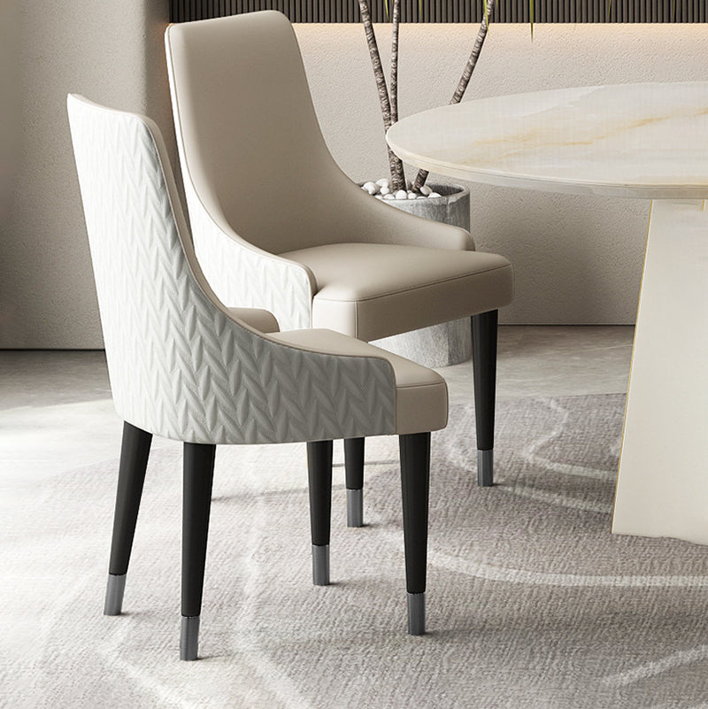 Eigentijdse stoelen stoelen arm eetstoelen met houten benen voor keuken